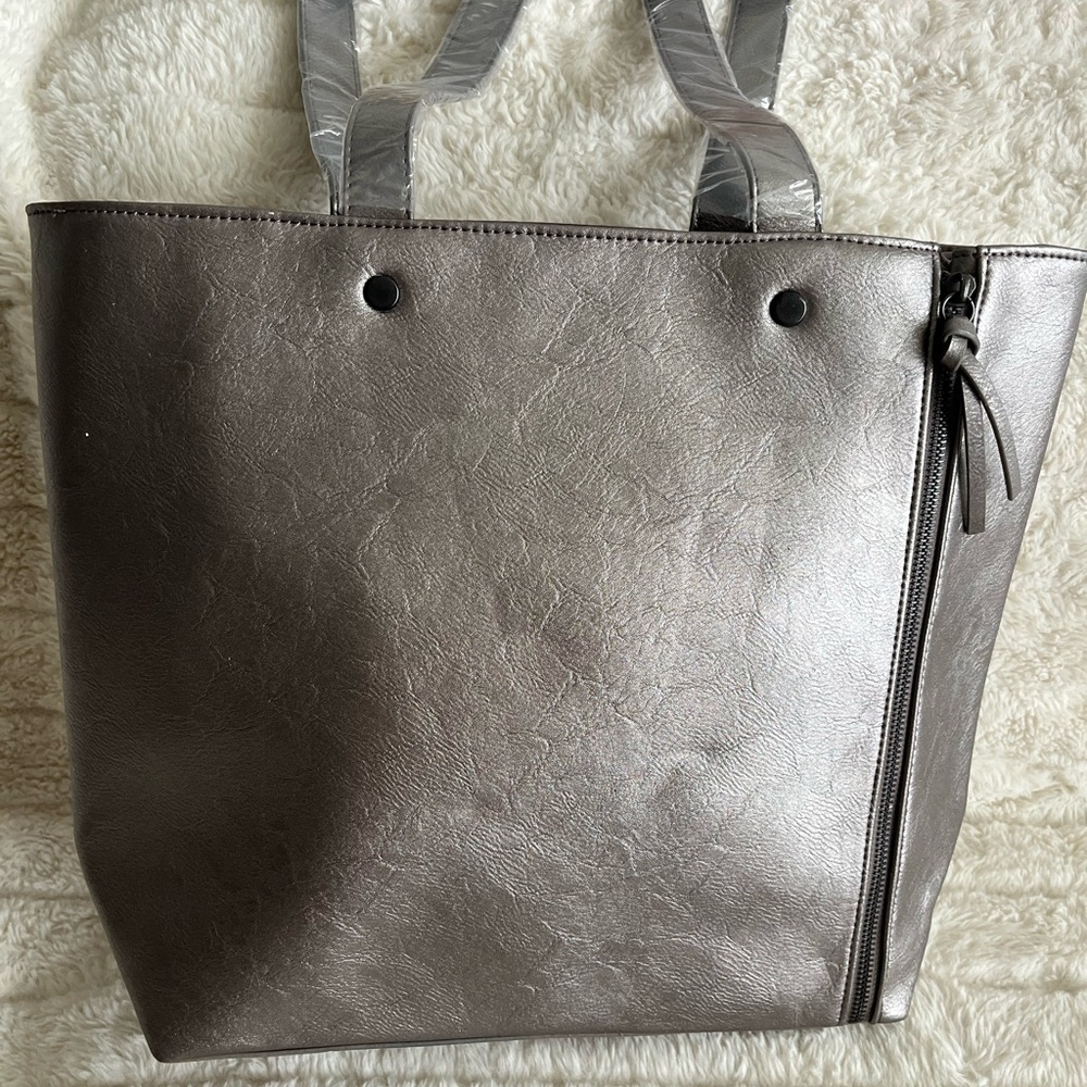 Elegant Silver Tote Bag
